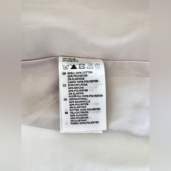 H&M Silver A-Line Dress Mermaid Tail Scallop Stitching Size 8 - Picture 12 of 14